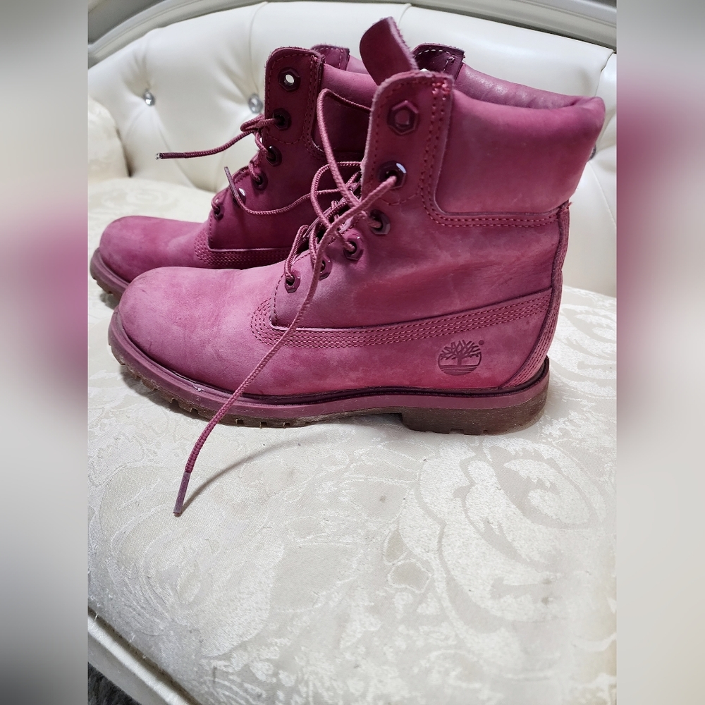 hot pink timberland boots